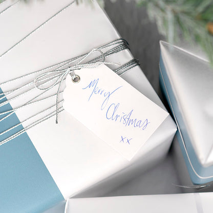 Hanging Gift Tags Scallop White Pack 20(5x9cmH)