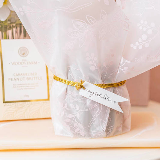 Hanging Gift Tags Congratulations Flag White Pk20 (7Lx2W)cm)