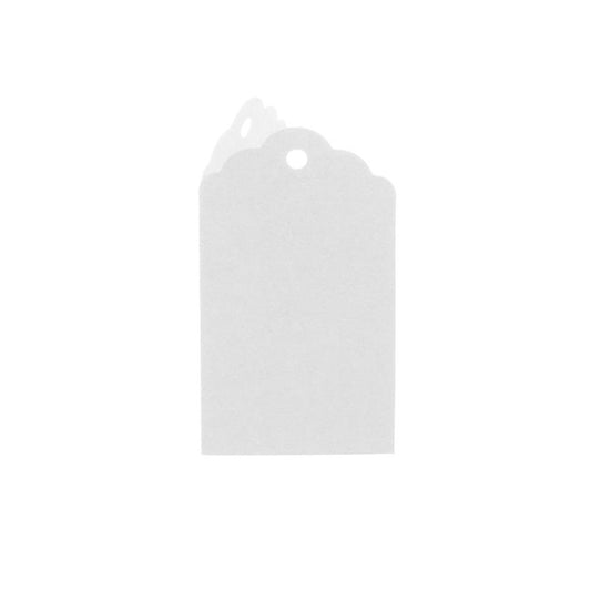 Hanging Gift Tags Folded White Pack 20 (5x9cmH)