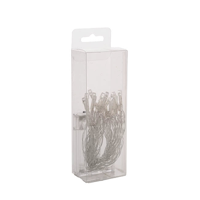 LED Fairy Lights 30Lights 3m Clear Cord 3xAA White