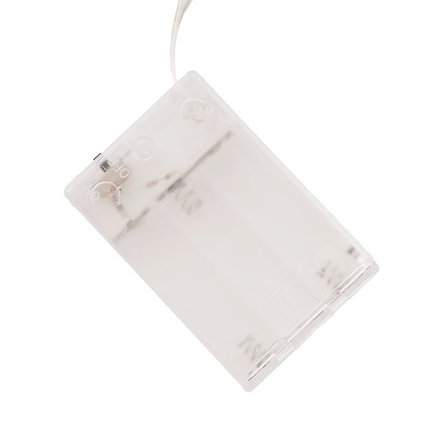 LED Fairy Lights 30Lights 3m Clear Cord 3xAA White