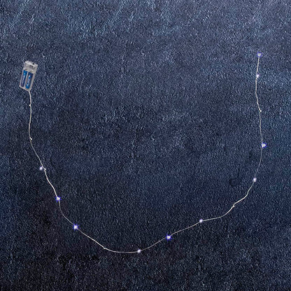 LED Fairy Seed Lights Waterproof 10Lights 1m 2xAA White