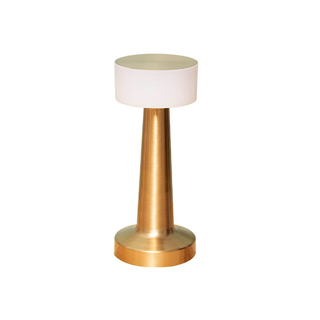 Cordless Designer LED Table Lamp Gold (21cmH)