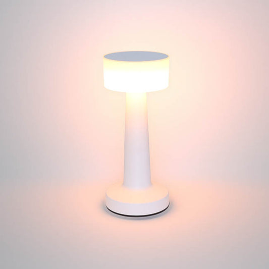 Cordless Designer LED Table Lamp Matte White (21cmH)