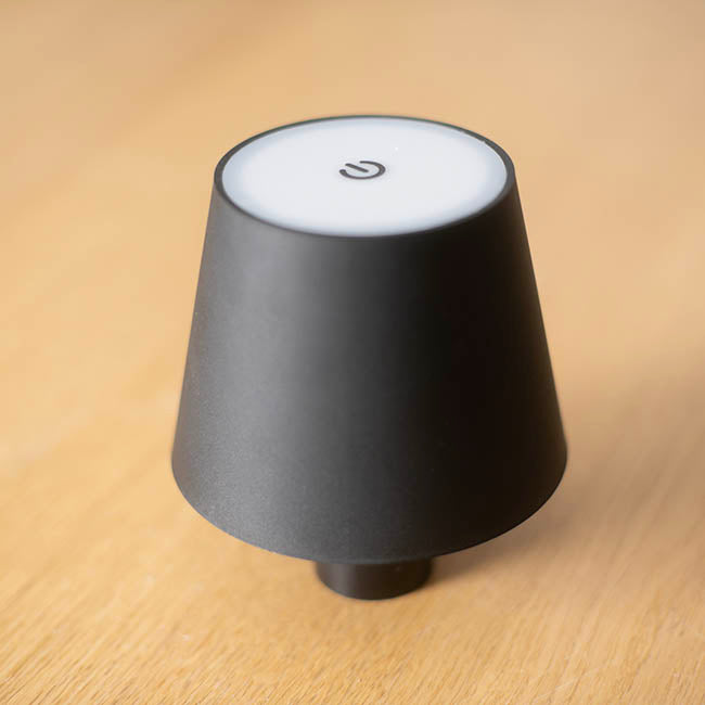 Wireless LED Bottle Lamp Black (11x13.5cmH)