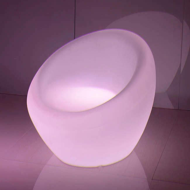 Illuminated LED Round Chair (68x66x62cmH)