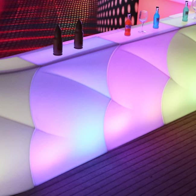Led Counter Decoration LED Glow Bar Counter Modern - Part 1 White (90x80x110cmH) – Koch & Co ...