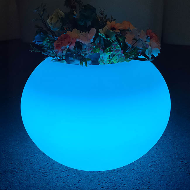 LED Waterproof Large Fish Bowl Planter (55cmDx45cmH)