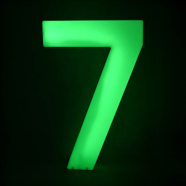 Large Remote LED Number 7 (50x10x80cmH)