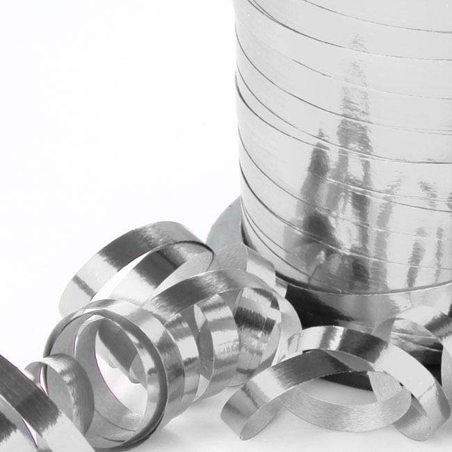 Ribbon Curling 5mm Metallic Silver (5mmx450m)