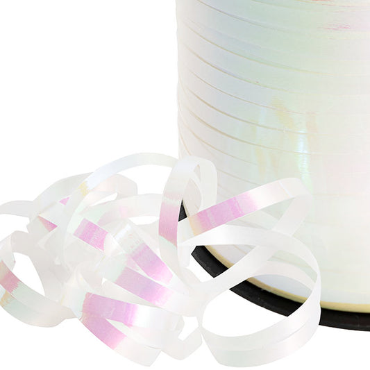 Ribbon Curling 5mm Metallic Iridescent White (5mmx450m)