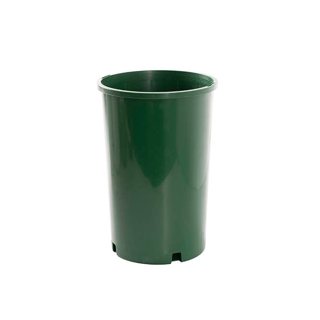 Nursery Planter Pot Plastic Round 4L Green (16.5Dx24cmH)