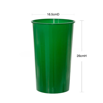 Display Flower Bucket Plastic Round 4L Green (16.5Dx26cmH)