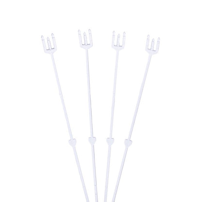 Card Forks 30cm (12") Cardette Clear Pack 100