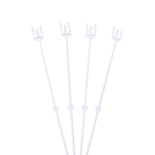 Card Forks 30cm (12") Cardette Clear Pack 100