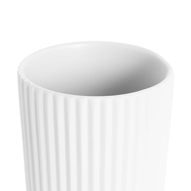 Ceramic Cyprus Vase Matte White (16DX22cmH)