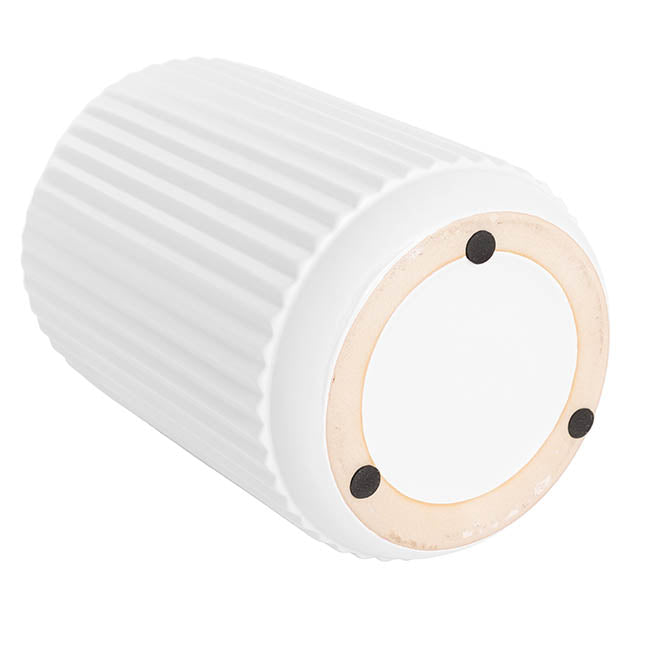 Ceramic Cyprus Vase Matte White (16DX22cmH)
