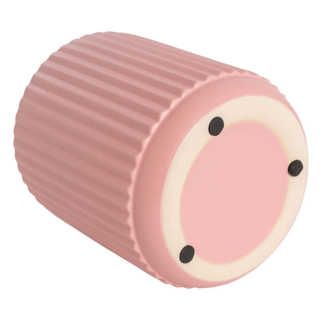 Ceramic Cyprus Vase Matte Light Pink (16DX17cmH)