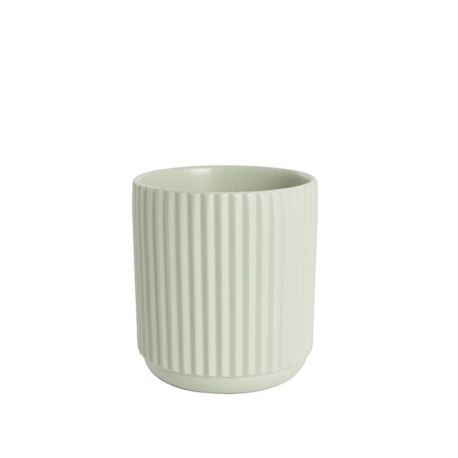 Ceramic Cyprus Vase Matte Sage (14DX15cmH)