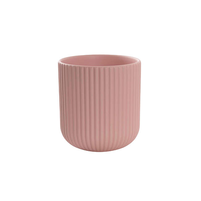 Ceramic Cyprus Vase Matte Blush Pink (14DX15cmH)