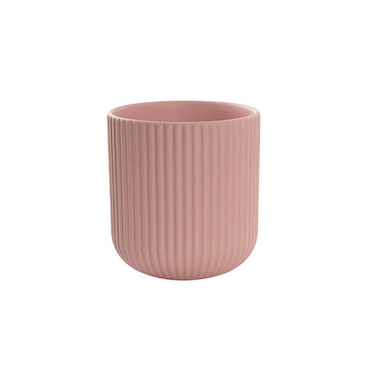 Ceramic Cyprus Vase Matte Blush Pink (14DX15cmH)