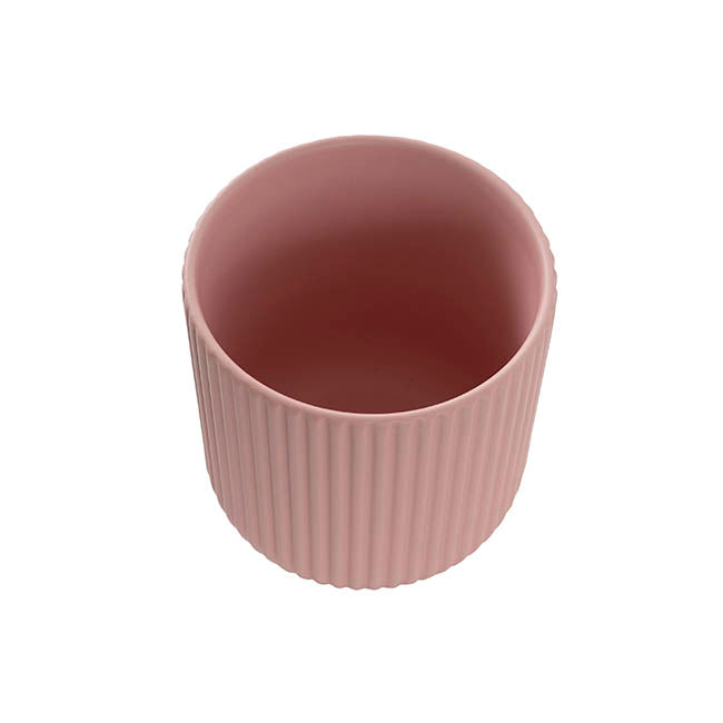 Ceramic Cyprus Vase Matte Blush Pink (14DX15cmH)