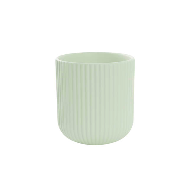 Ceramic Cyprus Vase Matte Lime Sage (14DX15cmH)
