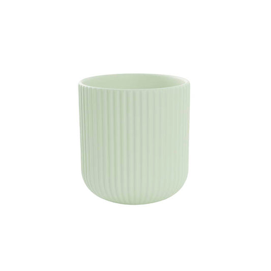 Ceramic Cyprus Vase Matte Lime Sage (14DX15cmH)
