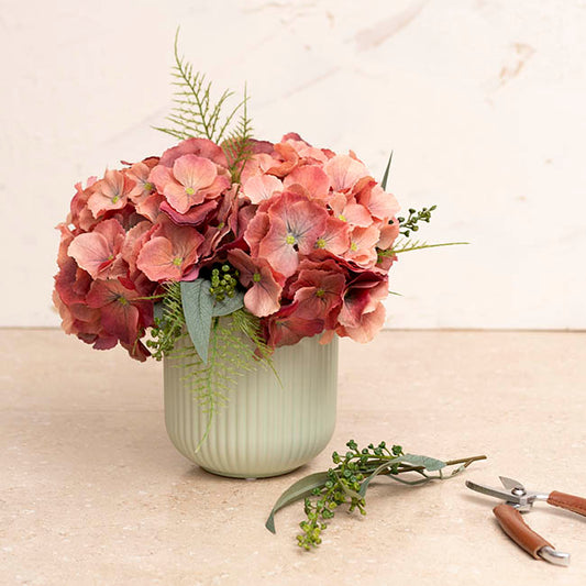 Ceramic Cyprus Vase Matte Lime Sage (14DX15cmH)