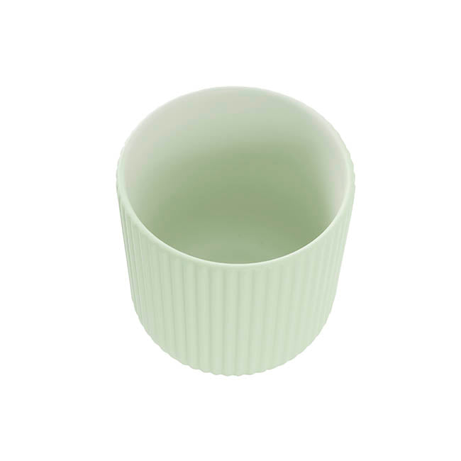 Ceramic Cyprus Vase Matte Lime Sage (14DX15cmH)