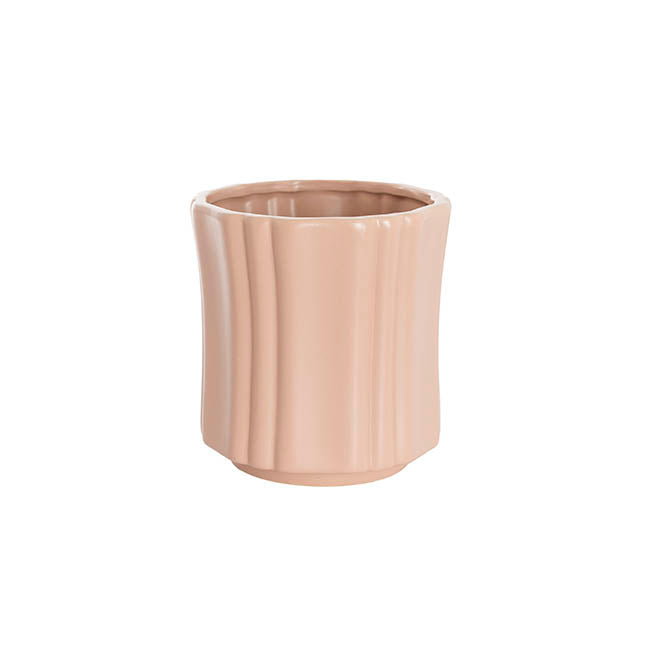 Ceramic Florence Vase Matte Pink (15Dx15cmH)