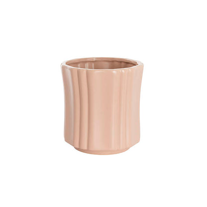 Ceramic Florence Vase Matte Pink (15Dx15cmH)