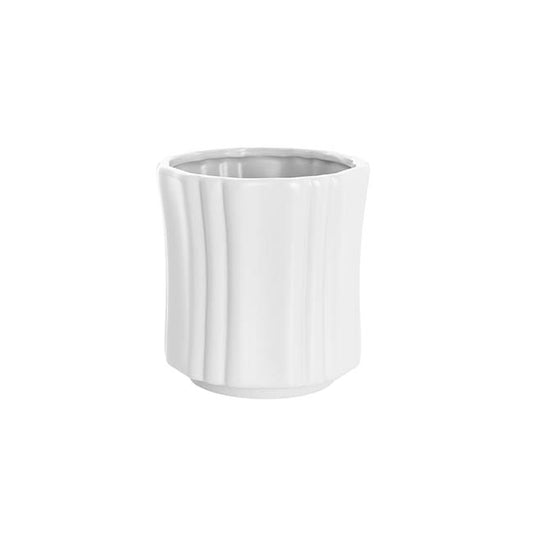 Ceramic Florence Vase Matte White (15Dx15cmH)