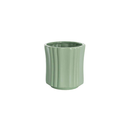 Ceramic Florence Vase Matte Green (12Dx12.5cmH)