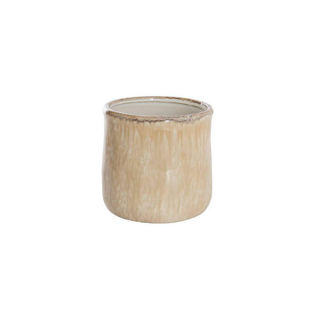 Ceramic Remy Beige Pot (12.5Dx12cmH)