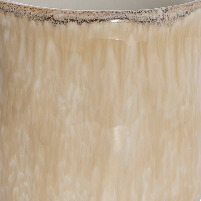 Ceramic Remy Beige Pot (12.5Dx12cmH)