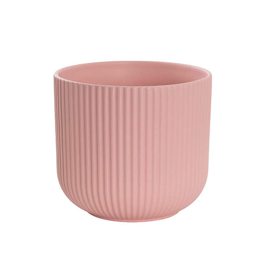 Ceramic Cyprus Vase Matte Blush Pink (22.5DX20cmH)