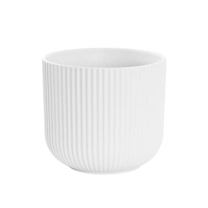 Ceramic Cyprus Vase Matte White (22.5DX20cmH)