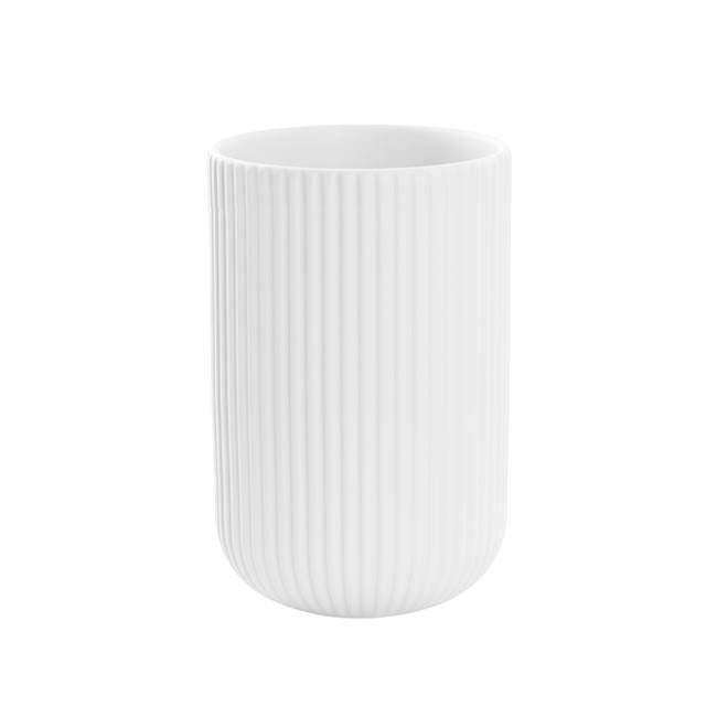 Ceramic Cyprus Vase Matte White (16DX26cmH)