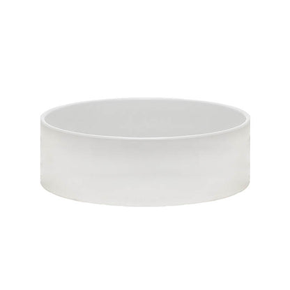 Ceramic Bondi Low Cylinder Bowl Glossy White (30Dx12cmH)