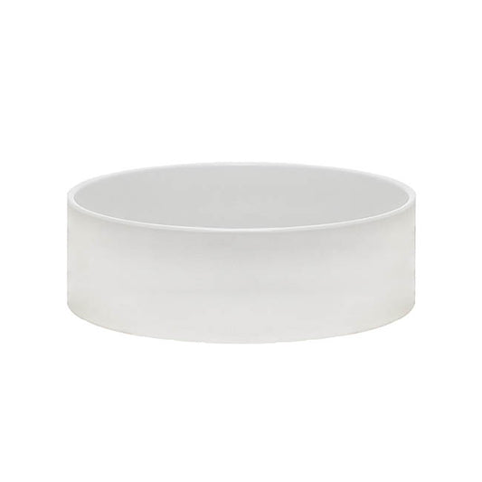 Ceramic Bondi Low Cylinder Bowl Glossy White (30Dx12cmH)