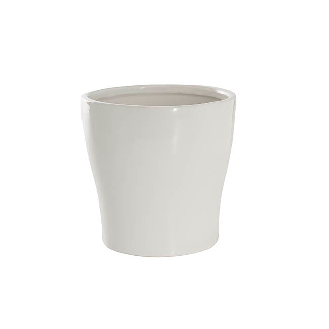 Ceramic Bondi Bravo Concial Pot White (16Dx16cmH)