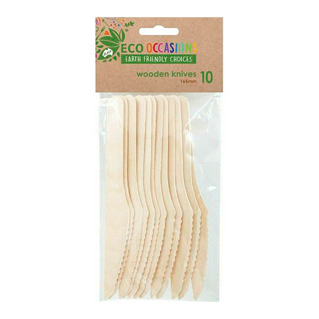 Wooden Knife (16.5cm) Pack 10
