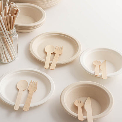 Wooden Spork (15.5cm) Pack 10