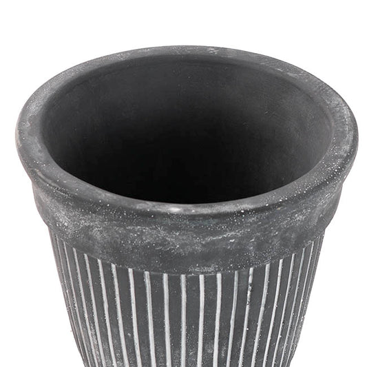 Cement Ember Pot Grey (8.5x13x10.5cmH)