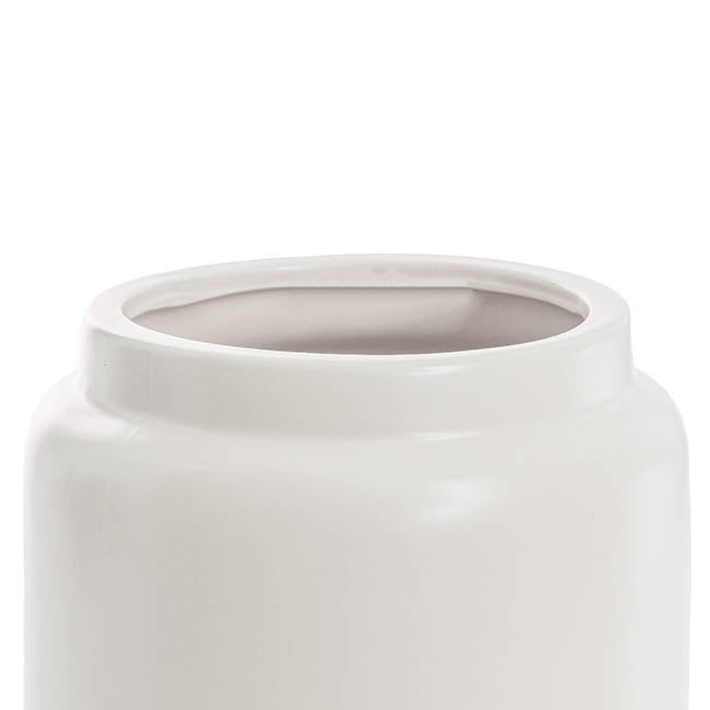 Ceramic Dimi Matte White Vase (17cmx20cmH)