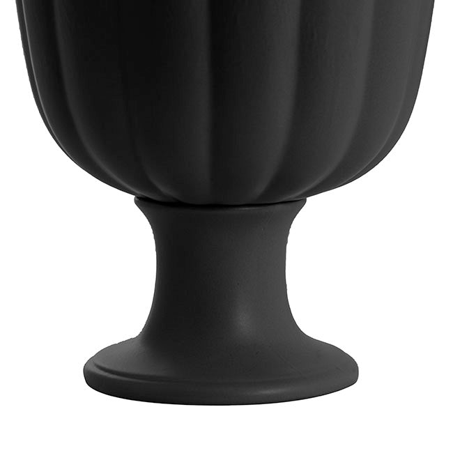 Ceramic Compote Olivia Vases Black (17Dx17cmH)