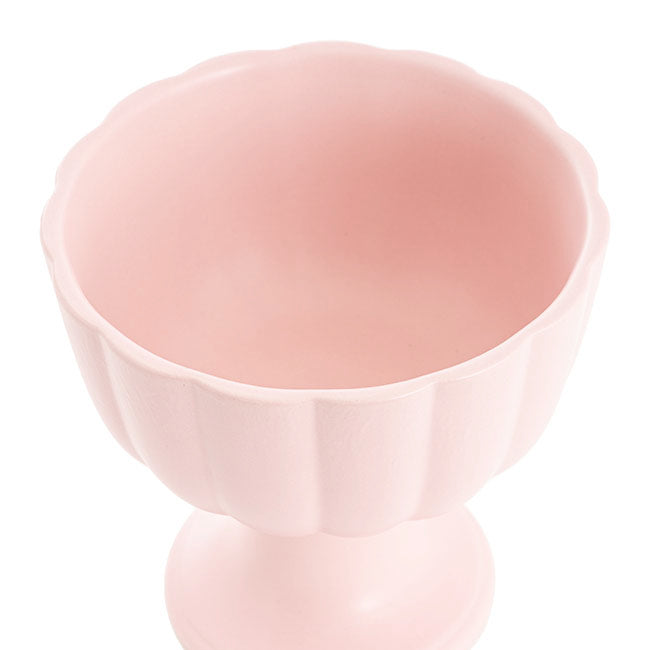 Ceramic Compote Olivia Vases Light Pink (17Dx17cmH)