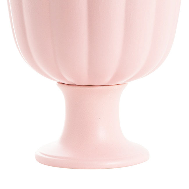 Ceramic Compote Olivia Vases Light Pink (17Dx17cmH)