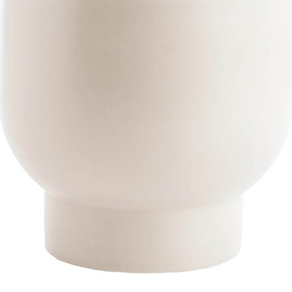 Ceramic Buffalo Pot Planter Matte White (15.5cmx14cmH)